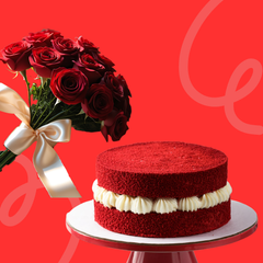 8th March Cake & Flower Bundle