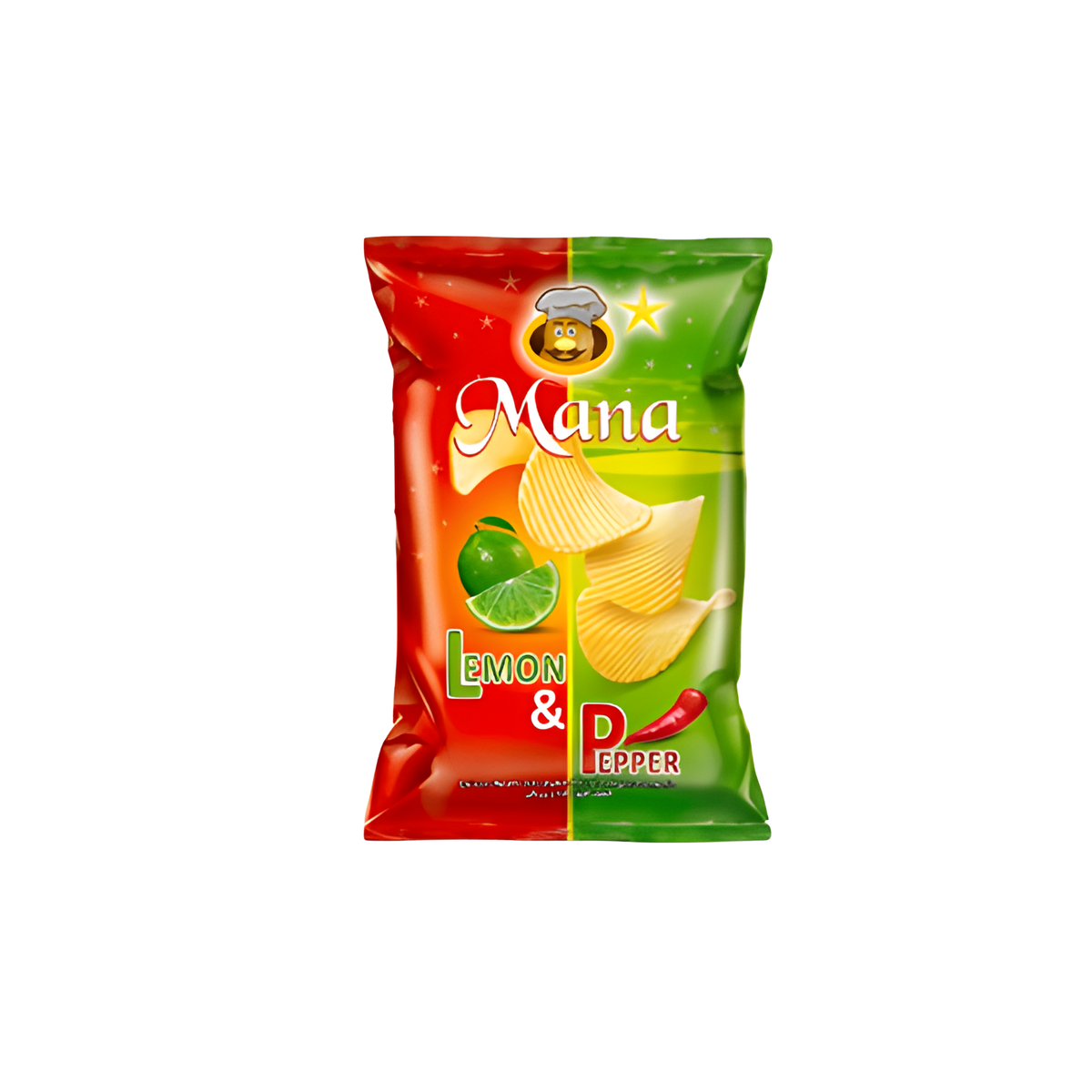 Mana Lemon & Pepper Chips | Crispy, Tangy & Spicy Potato Snack