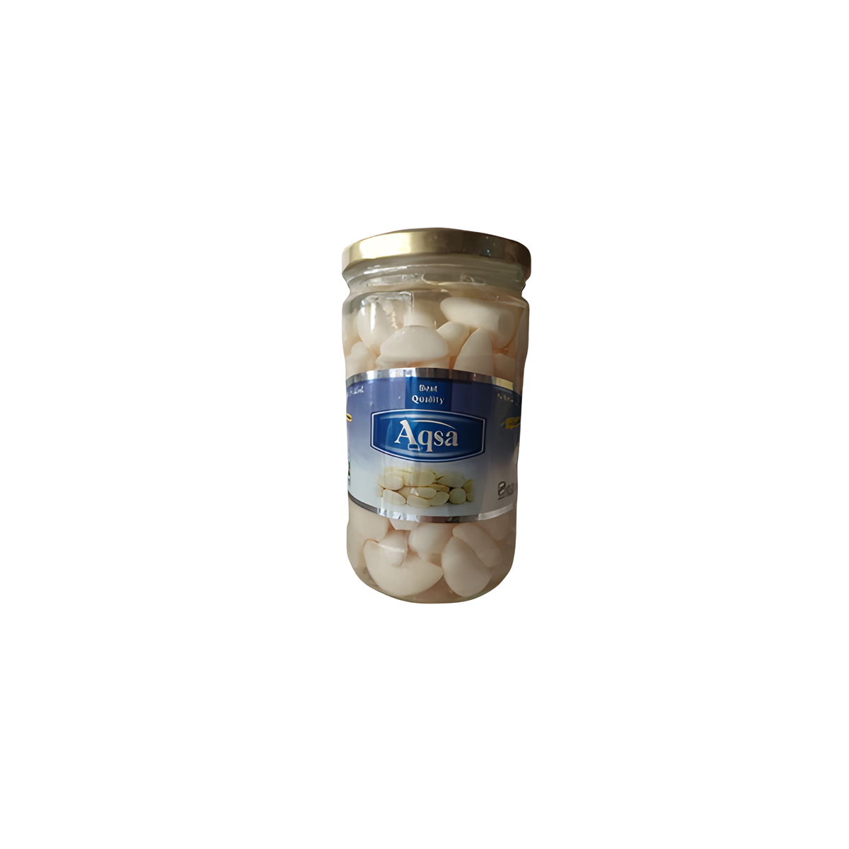 Aqsa Garlic Pickle – Premium Pickled Garlic in Brine (Glass Jar)