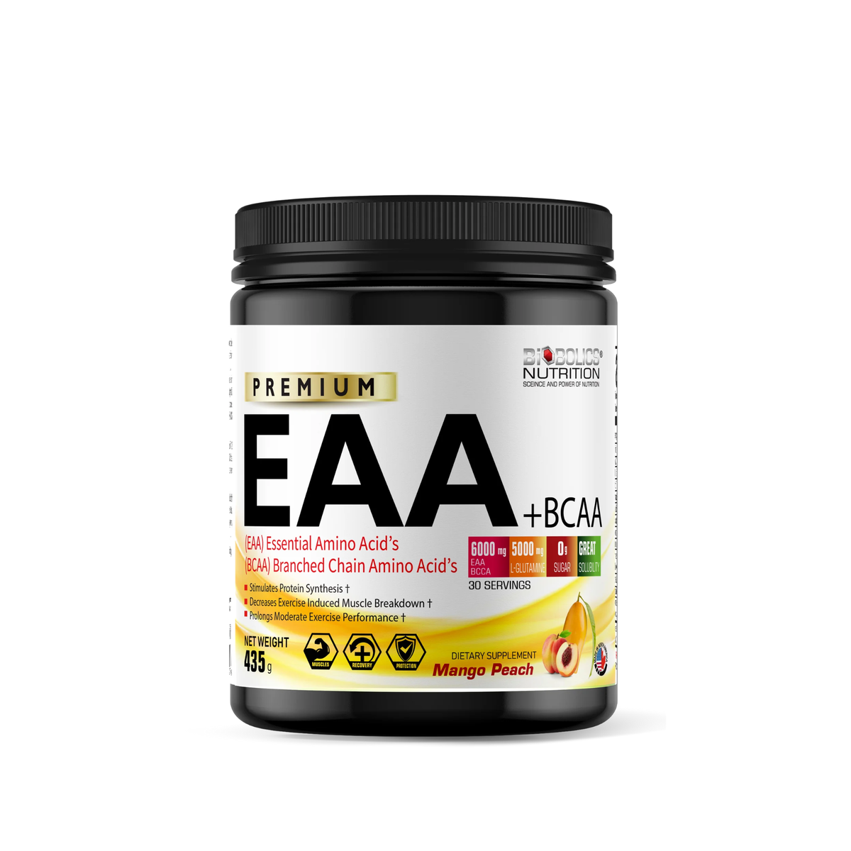 Bio EAA + BCAA 435g (30 Servings) – Muscle Recovery & Endurance Support