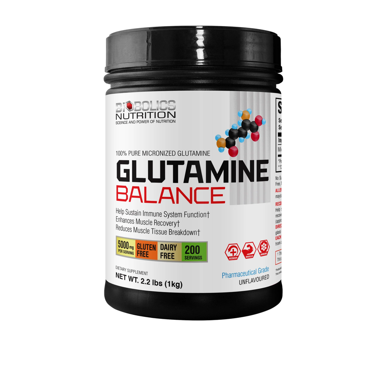 Bio Glutamine 1kg (200 Servings) – Advanced Muscle Recovery Formula