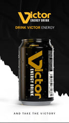 VICTOR Energy Drink – BLACK Edition (400ml Can)