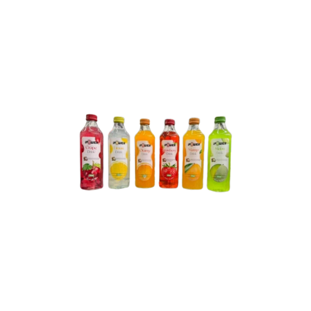 Ipower Juice – Assorted Flavors (Grapes, Lemon, Orange, Cherry, Melon, Mango) 315ml
